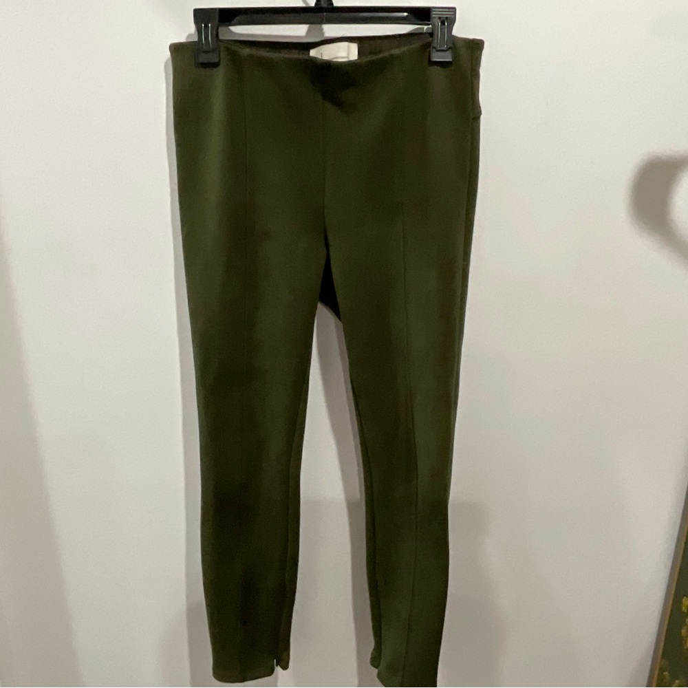 Anthropologie Olive Green Slim Chinos